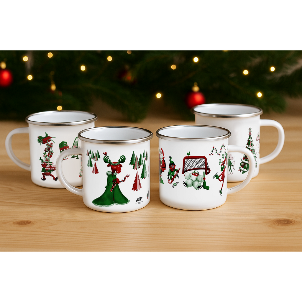4 Holiday Mug Set - All 4 Designs 10% OFF!